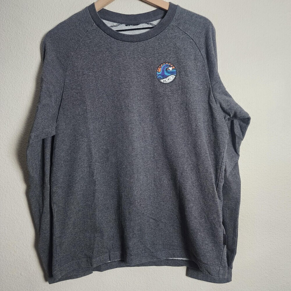 Patagonia Sweatshirt Mens Medium Gray Conquerors Of The Useless Graphic Pullover